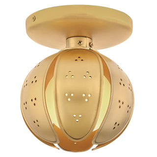 Anthos Small Single Light Sconce in Unlacquered Brass
