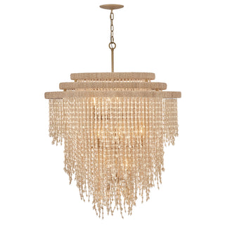 Freya Large Chandelier in Burnished Gold