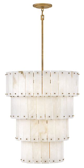 Simone Medium Multi Tier Chandelier in Burnished Gold