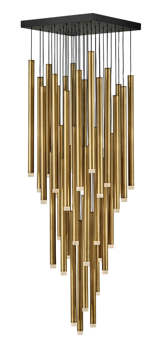 Harmony Large Adjustable Pendant in Heritage Brass