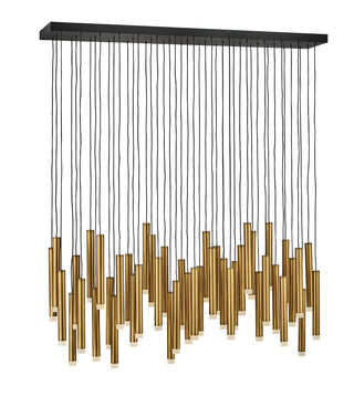 Harmony Medium Adjustable LED Linear in Heritage Brass