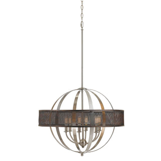 60W X 6 Willow Metal Mesh Shade Chandelier