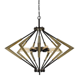 Malounta 60W X 9 Metal Chandelier  (Edison Bulbs Not Included)