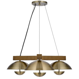 Lakeland Dimmable LED Pendant with Half Domed Metal Shade