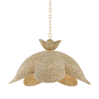 SOLIE Pendant in AGED BRASS Finish
