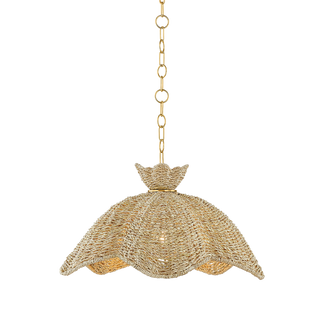 SOLIE Pendant in AGED BRASS Finish