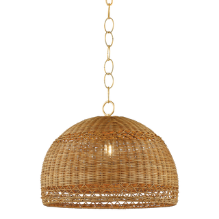 APRIL Pendant in AGED BRASS Finish
