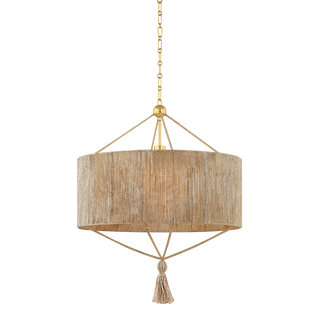REYN Pendant in AGED BRASS Finish