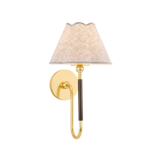 JANIE Wall Sconce in AGED BRASS/TRUE BRONZE Finish