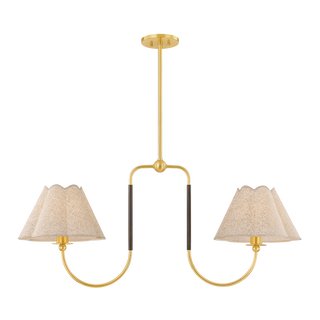 JANIE Linear in AGED BRASS/TRUE BRONZE Finish