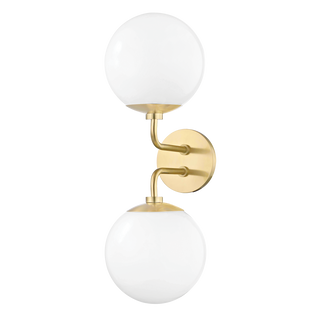 Stella Wall Sconce in Aged Brass Finish