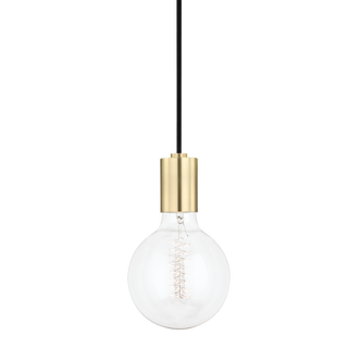 Ava Pendant in Aged Brass Finish