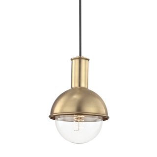 Riley Pendant in Aged Brass Finish