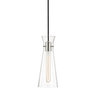 Anya Pendant in Polished Nickel Finish