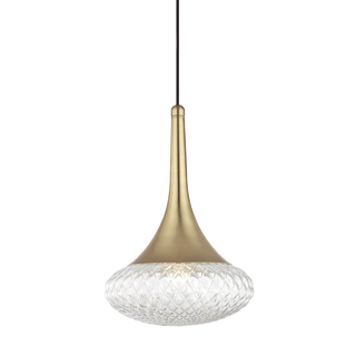 Bella Pendant in Aged Brass Finish
