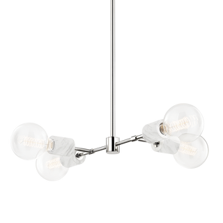 Asime Chandelier in Polished Nickel Finish