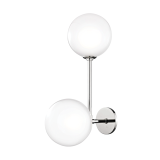 Ashleigh Wall Sconce in Polished Nickel Finish