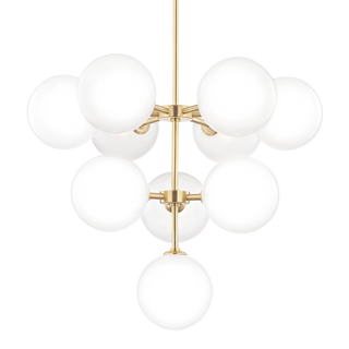 Ashleigh Chandelier in Aged Brass Finish
