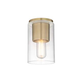 Lula Flush Mount in Aged Brass Finish