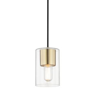Lula Pendant in Aged Brass Finish