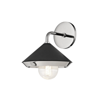 Marnie Wall Sconce in Polished Nickel/black Finish