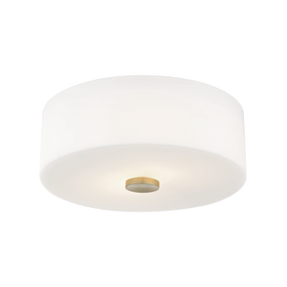 Sophie Flush Mount in Aged Brass Finish