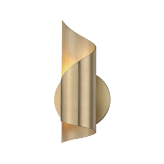 Evie Wall Sconce in Aged Brass Finish