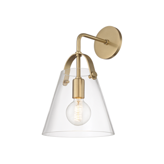 Karin Wall Sconce in Aged Brass Finish