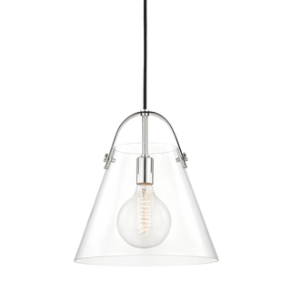 Karin Pendant in Polished Nickel Finish