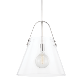 Karin Pendant in Polished Nickel Finish