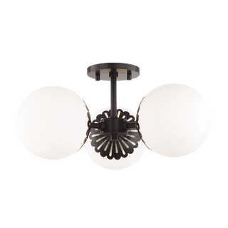 Paige Semi Flush in Old Bronze Finish