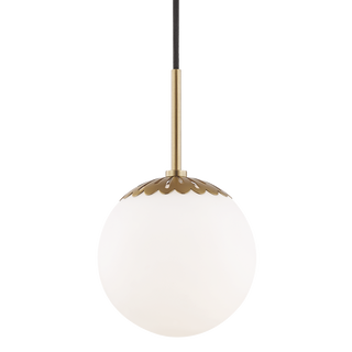 Paige Pendant in Aged Brass Finish