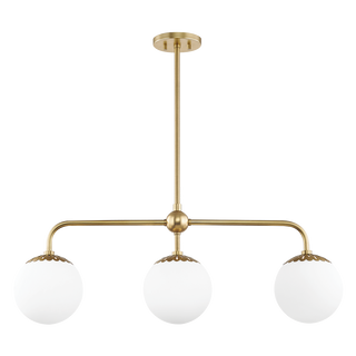 Paige Linear in Aged Brass Finish