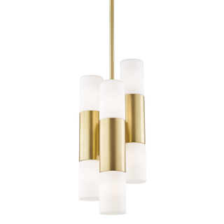 Lola Pendant in Aged Brass Finish
