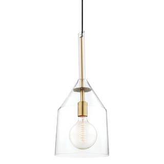 Sloan Pendant in Aged Brass Finish