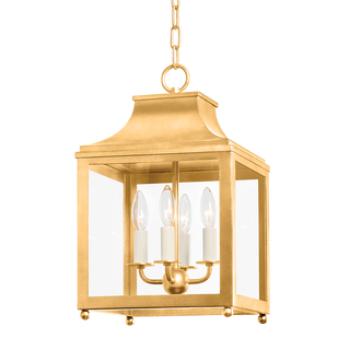 Leigh Pendant in Vintage Gold Leaf Finish