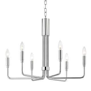 Brigitte Chandelier in Polished Nickel Finish