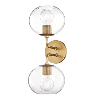 Margot Wall Sconce in Aged Brass Finish