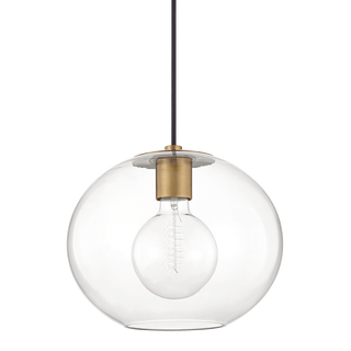 Margot Pendant in Aged Brass Finish