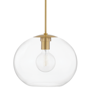 Margot Pendant in Aged Brass Finish