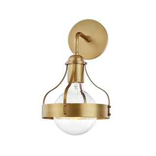 Violet Wall Sconce Aged Brass