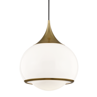 Reese Pendant in Aged Brass Finish