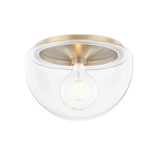 Grace Flush Mount in Aged Brass Finish