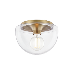 Grace Flush Mount in Aged Brass Finish