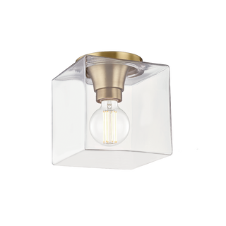 Grace Flush Mount in Aged Brass Finish