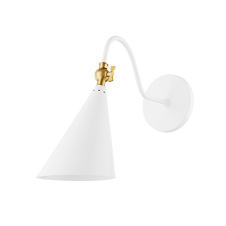 Lupe Wall Sconce in AGED BRASS/SOFT WHITE Finish