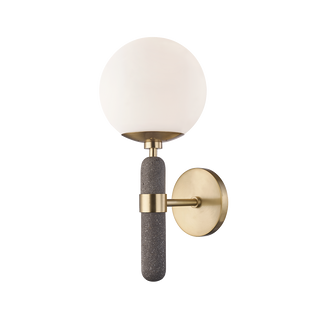 Brielle Wall Sconce in Aged Brass Finish