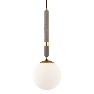 Brielle Pendant in Aged Brass Finish