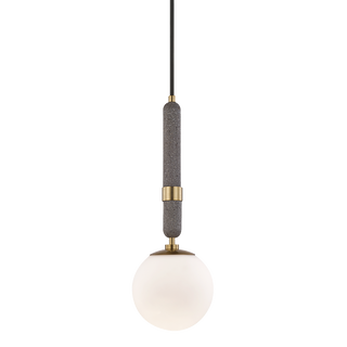 Brielle Pendant in Aged Brass Finish