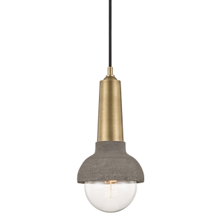 Macy Pendant in Aged Brass Finish